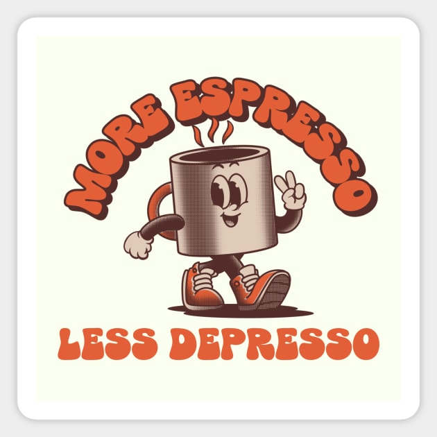 Espresso Coffee Lover cappuccino Sticker by Tip Top Tee's